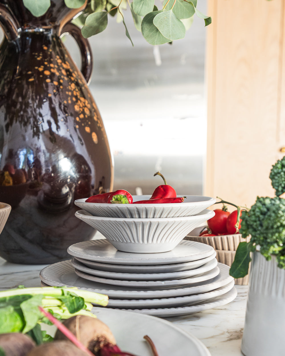 Stripes Matte White Coupelle Uvn 1000103 12