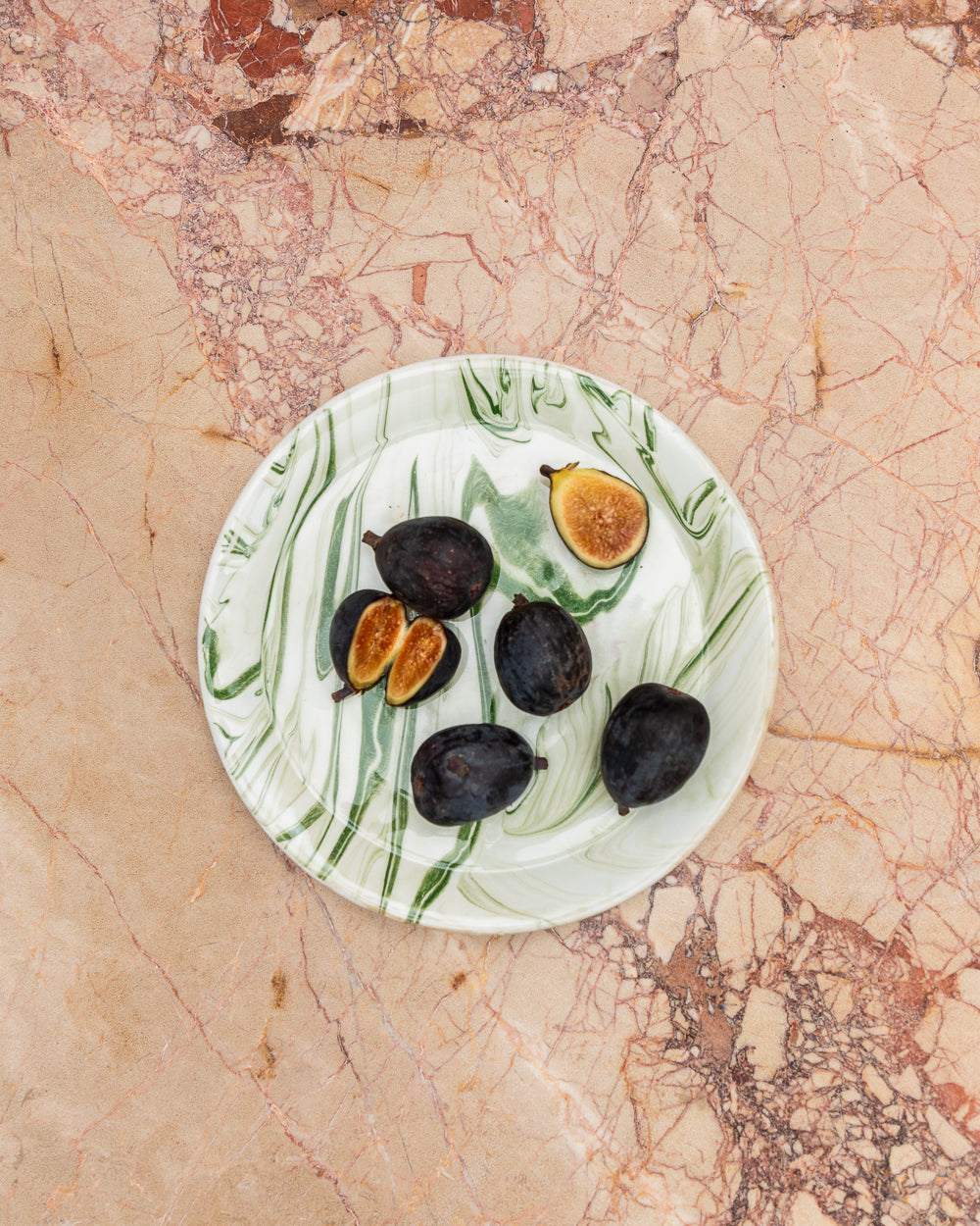 Marble Olive Salad Plate Set Of 4 Uvn 1000141 2