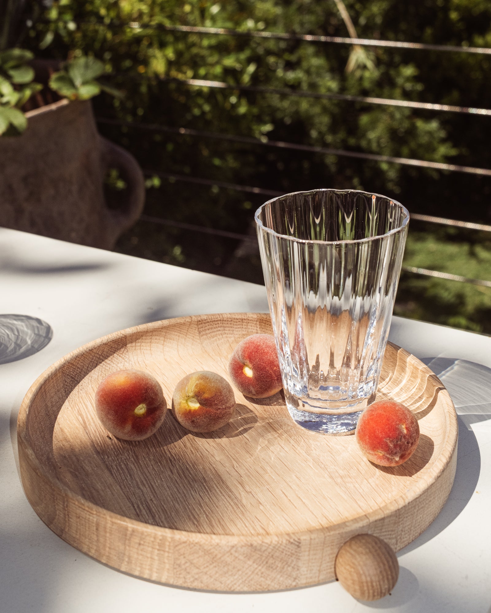 Yuka Groove Glass Set in Clear