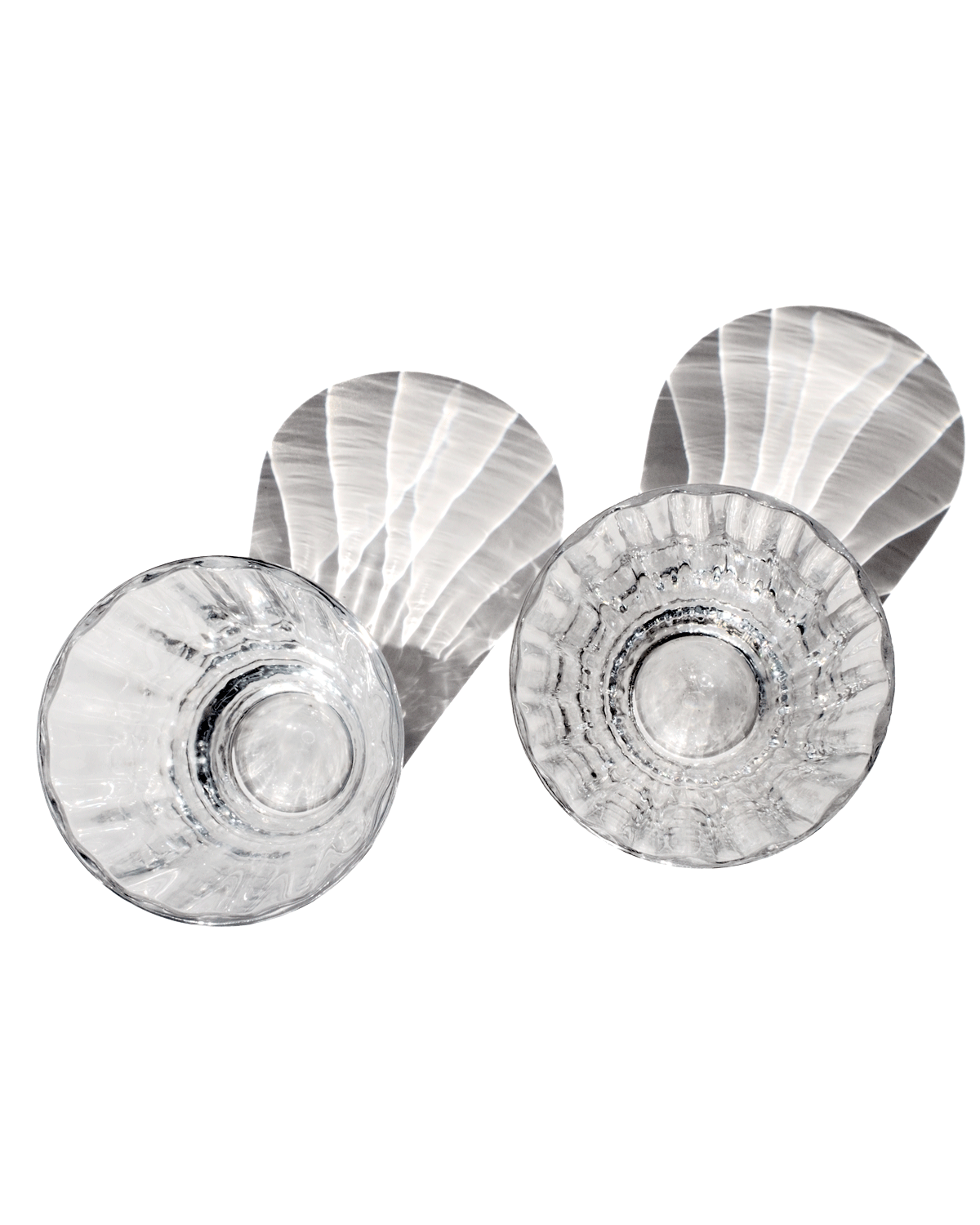 Yuka Groove Glass Set in Clear