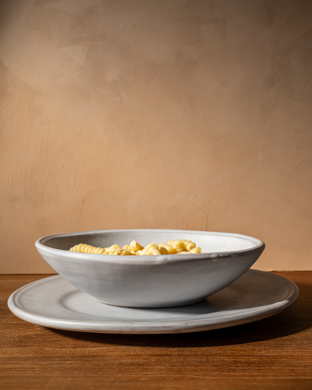 Oval White Pasta Bowl Set Of 4 Uvn 1000150 2