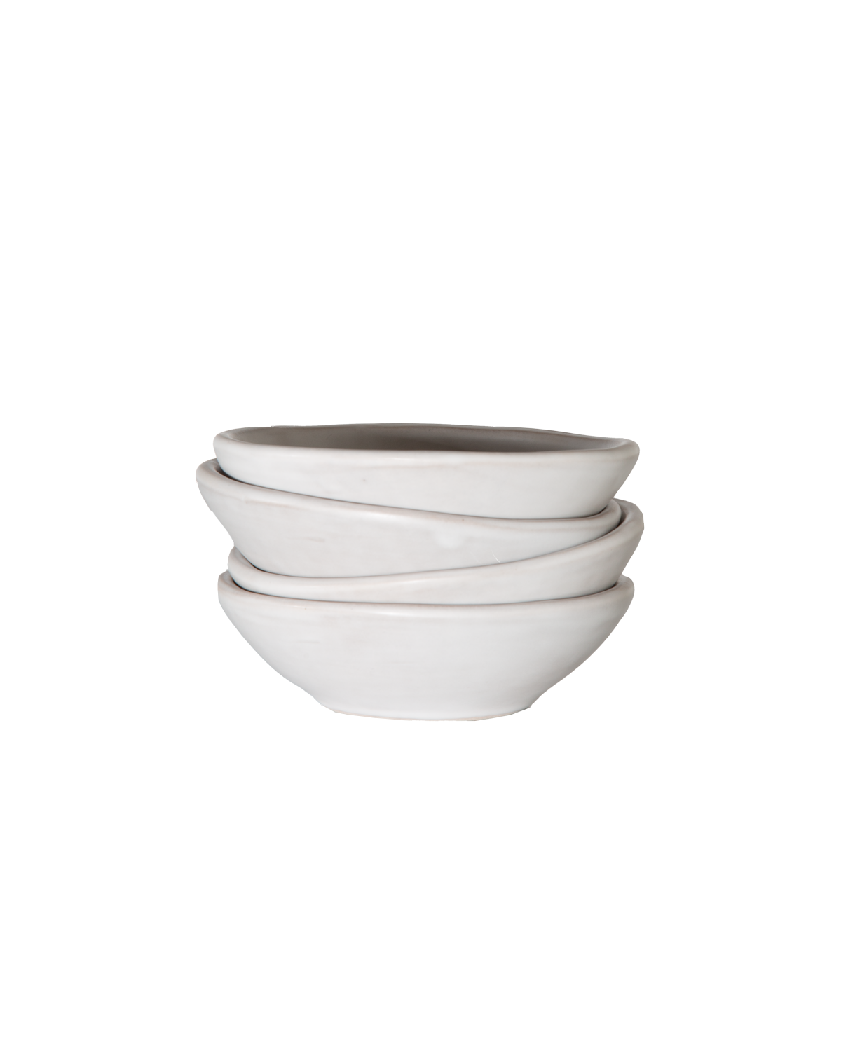 Oval White Lip Bowl Set Of 4 Uvn 1000151 1