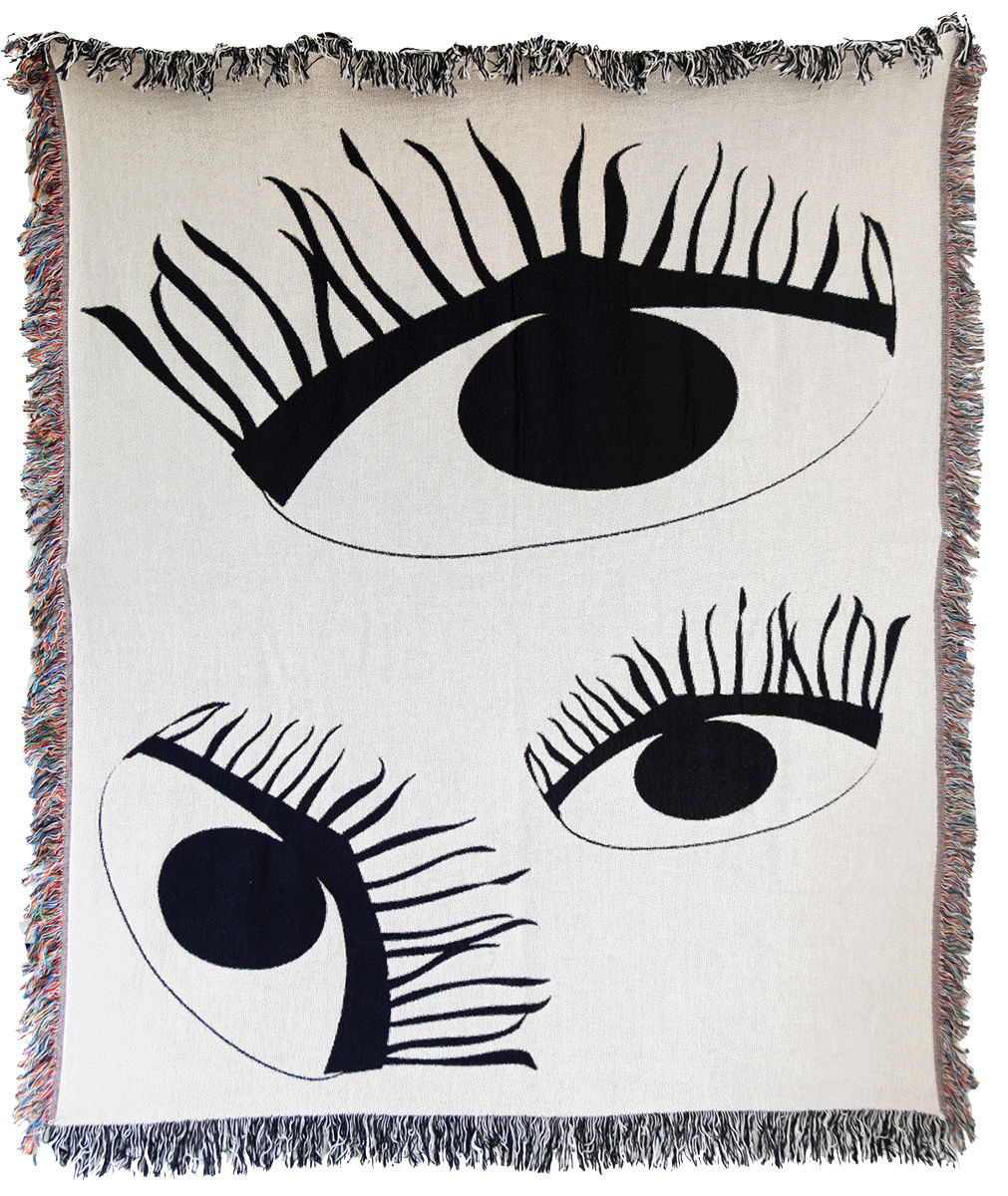 Third Eye Woven Throw Blankets