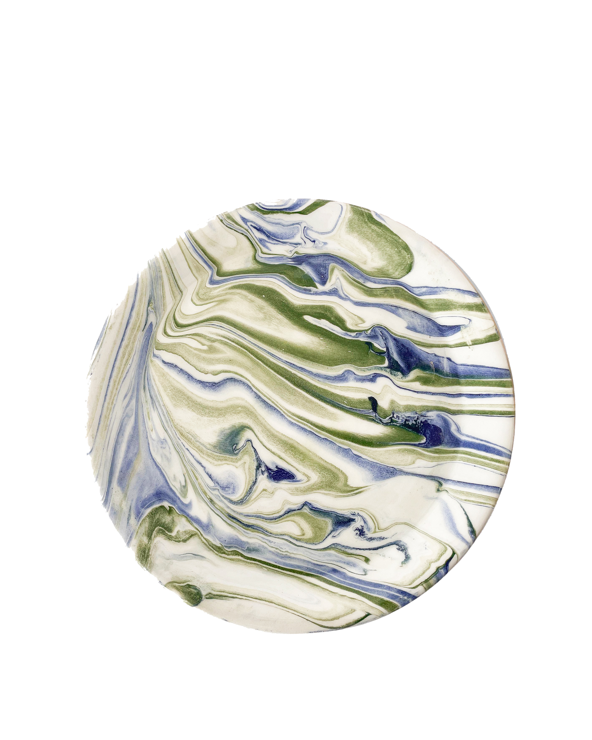 Marble Blue Green Salad Plate Set Of 4 Uvn 1000133 6