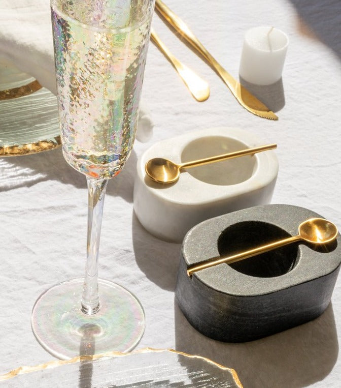 tuscan salt and pepper bowl with gold spoon by panorama city 5