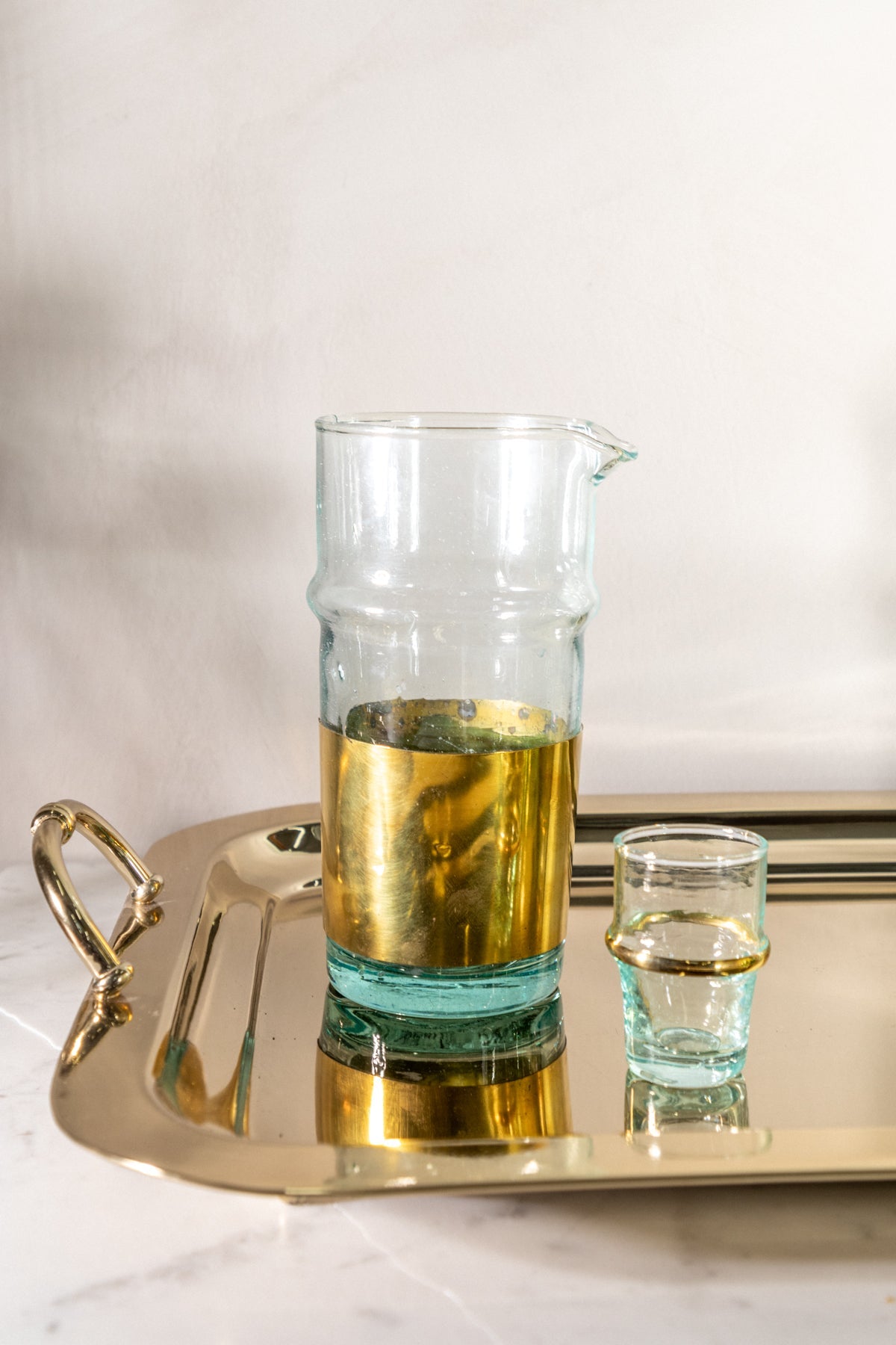 beldi drinkware with gold ring
