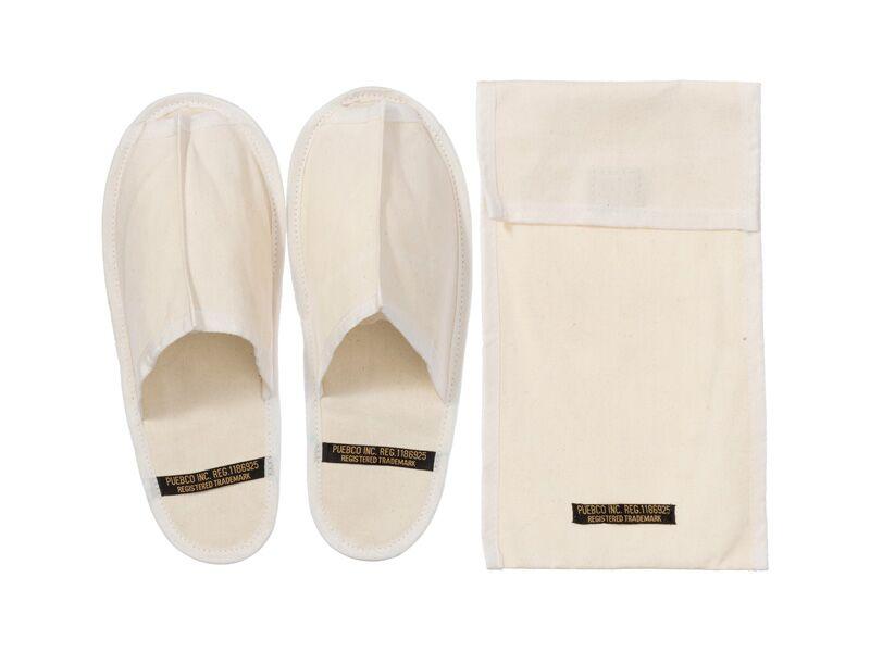 waxed canvas portable slipper large off white design by puebco 5