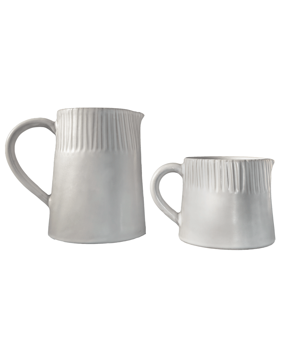 Stripes Matte White Pitcher Uvn 1000110 1