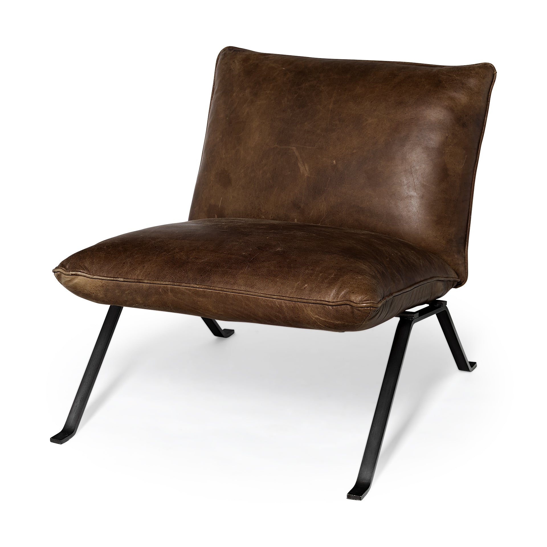 Flavelle Leather Accent Chair Mercana Mer 68575 2