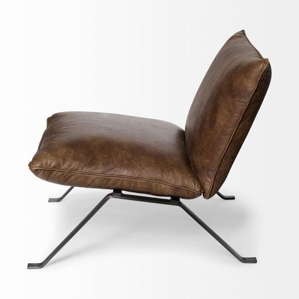 Flavelle Leather Accent Chair Mercana Mer 68575 6