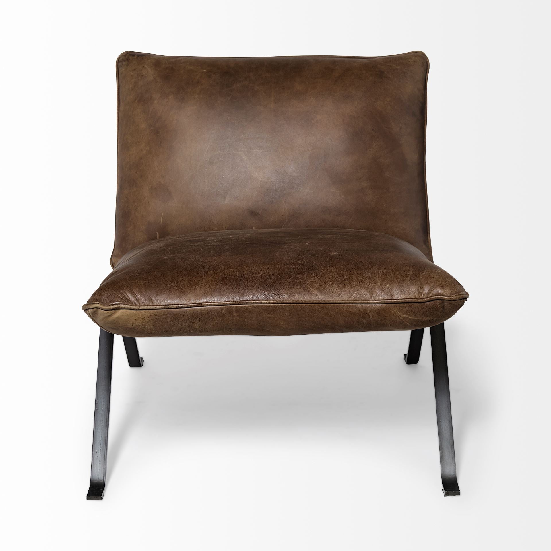 Flavelle Leather Accent Chair Mercana Mer 68575 4