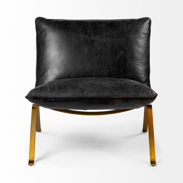 Flavelle Leather Accent Chair Mercana Mer 68575 3