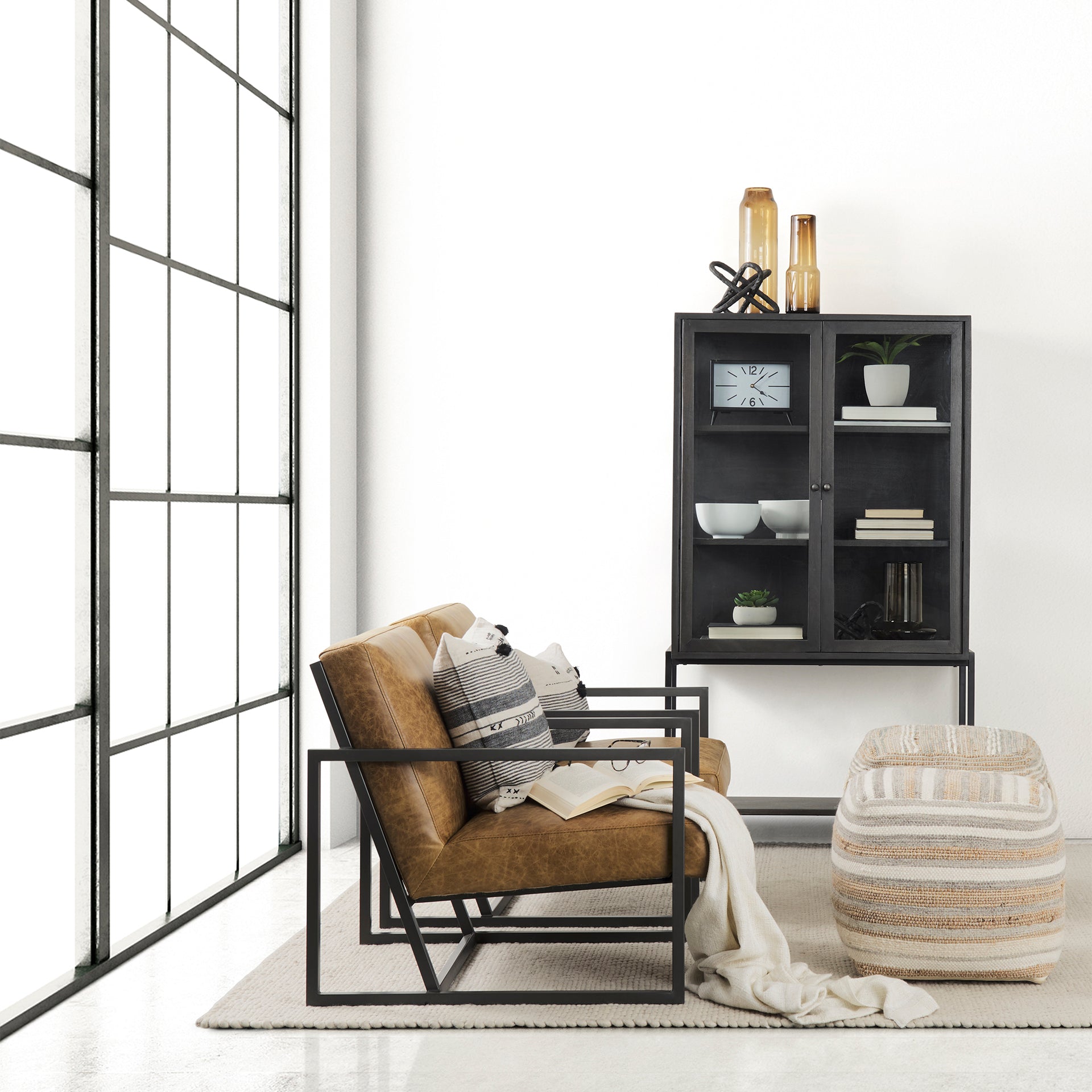 Armelle Leather Accent Chair Mercana Mer 67083 16