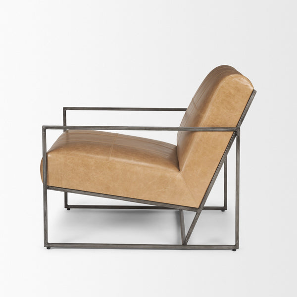 Stratton Leather Accent Chair Mercana Mer 70869 5