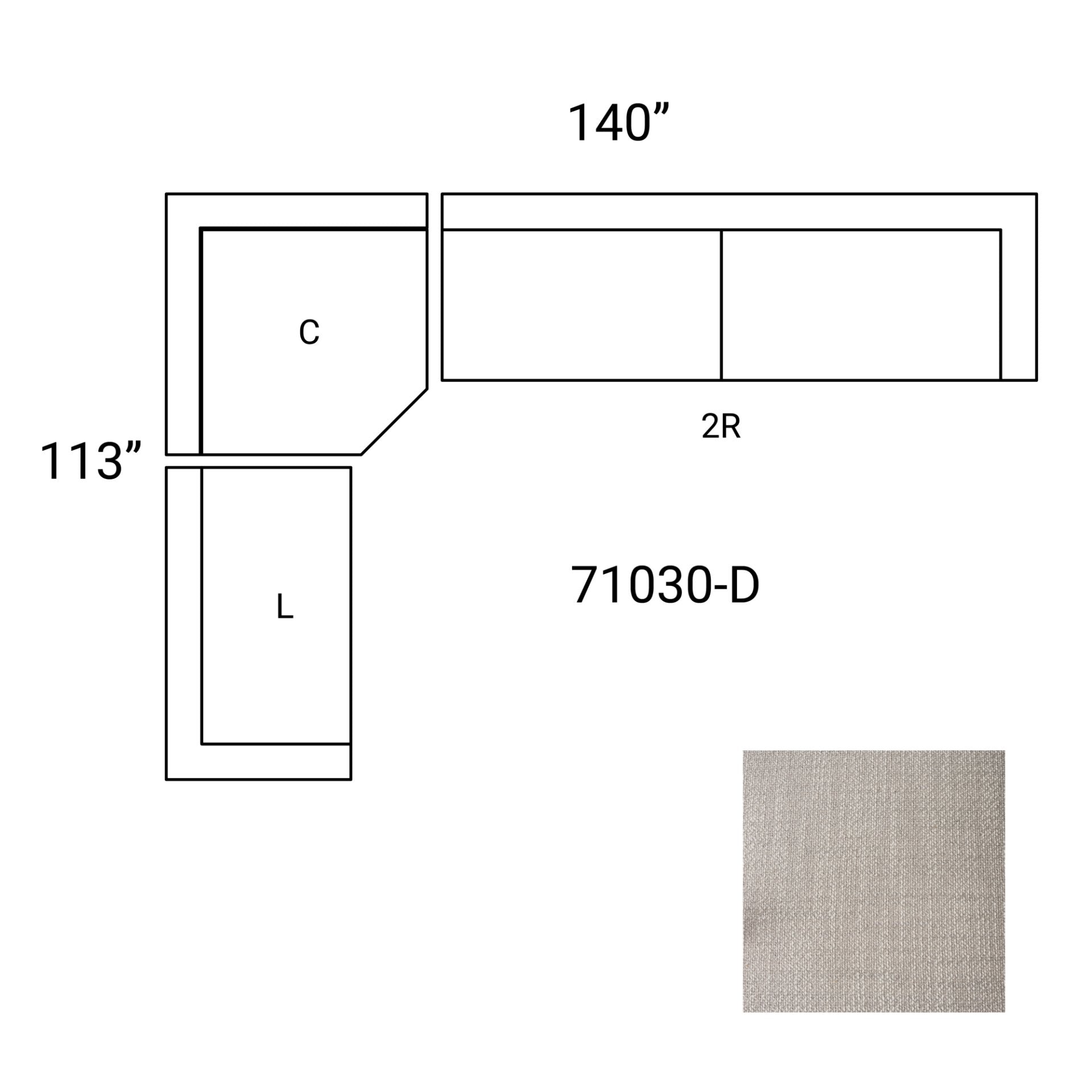 Warner Gray 4 Piece Arm Sofa Mercana Mer 71030 D 11
