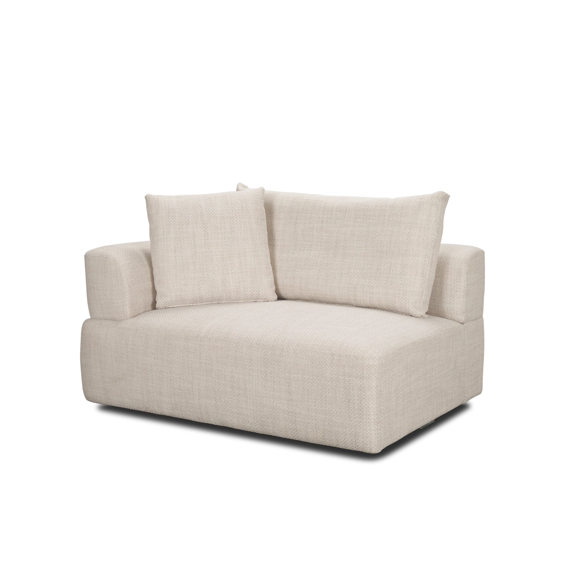 Warner Oatmeal 3 Piece Sofa W Corner Piece Mercana Mer 71025 C 3
