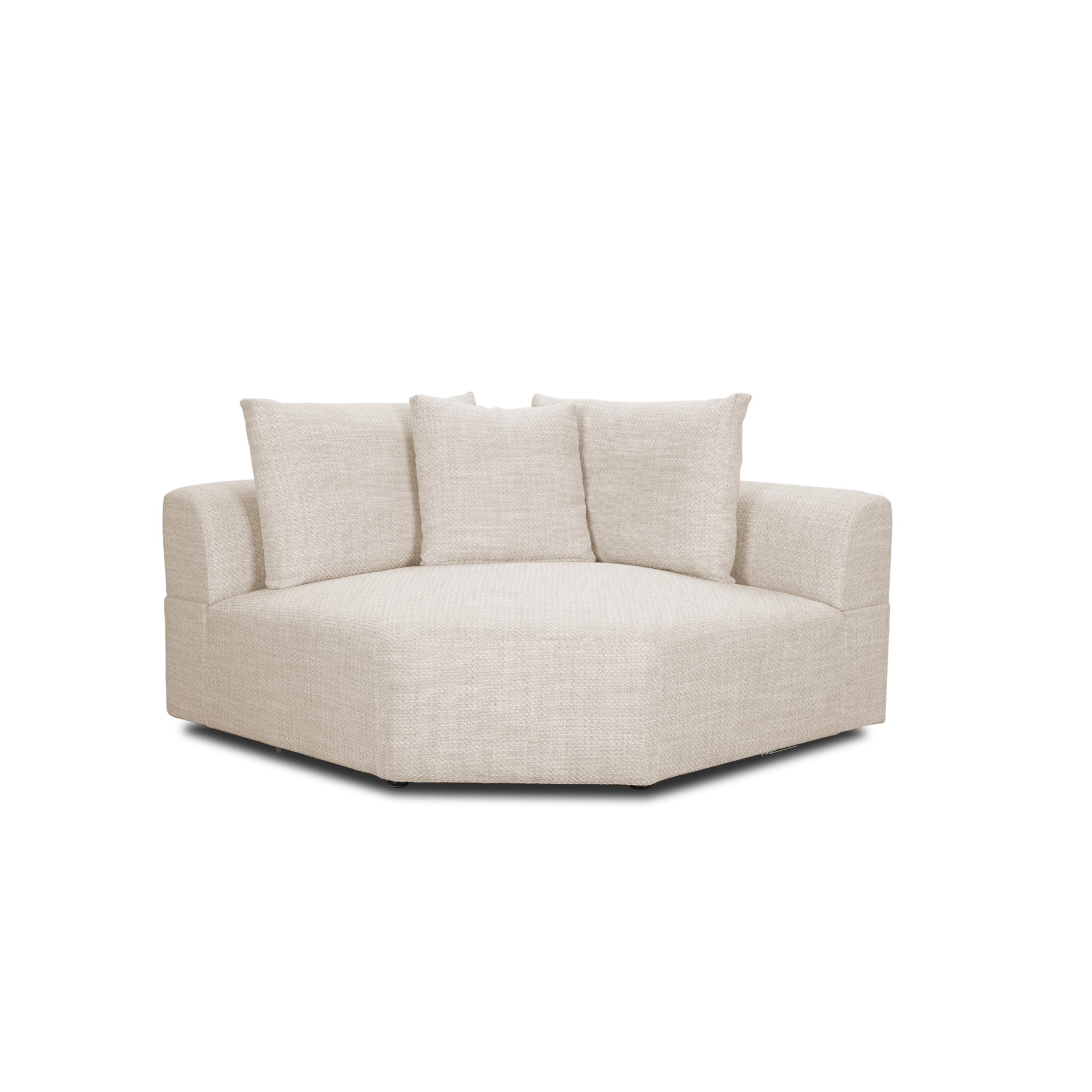 Warner Oatmeal 3 Piece Sofa W Corner Piece Mercana Mer 71025 C 5