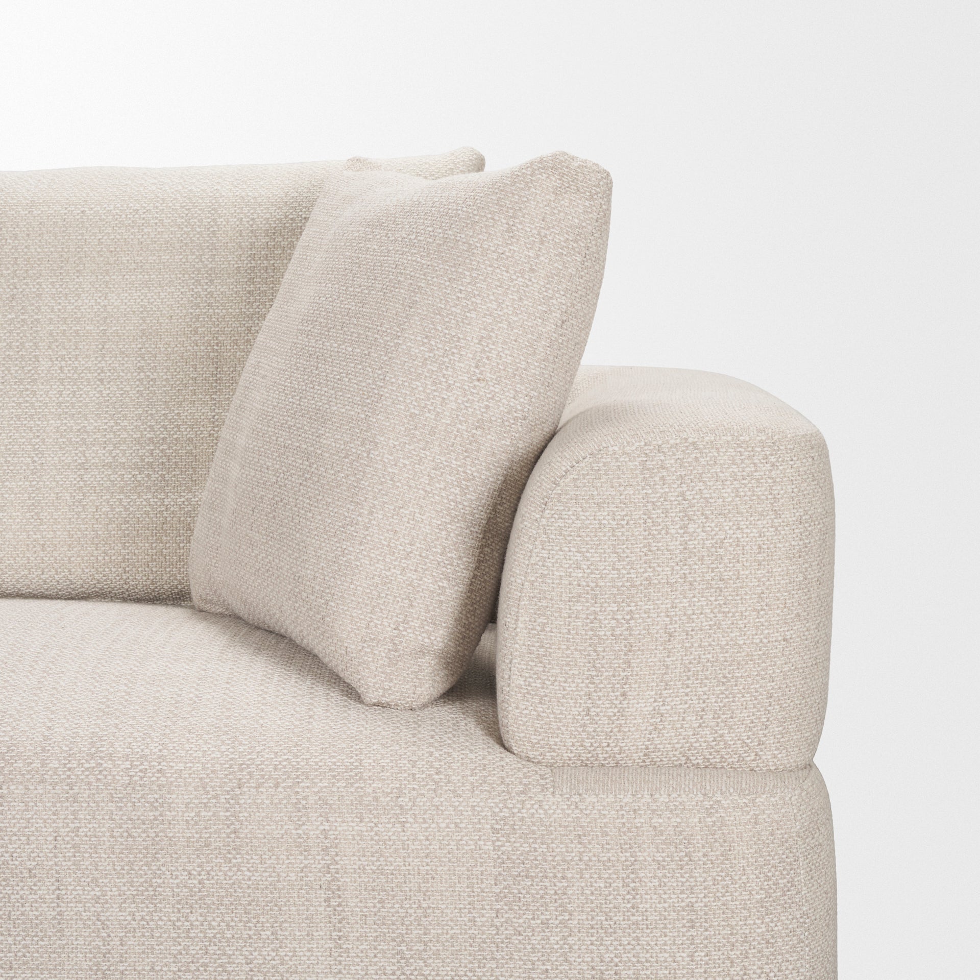 Warner Oatmeal 3 Piece Sofa W Corner Piece Mercana Mer 71025 C 9