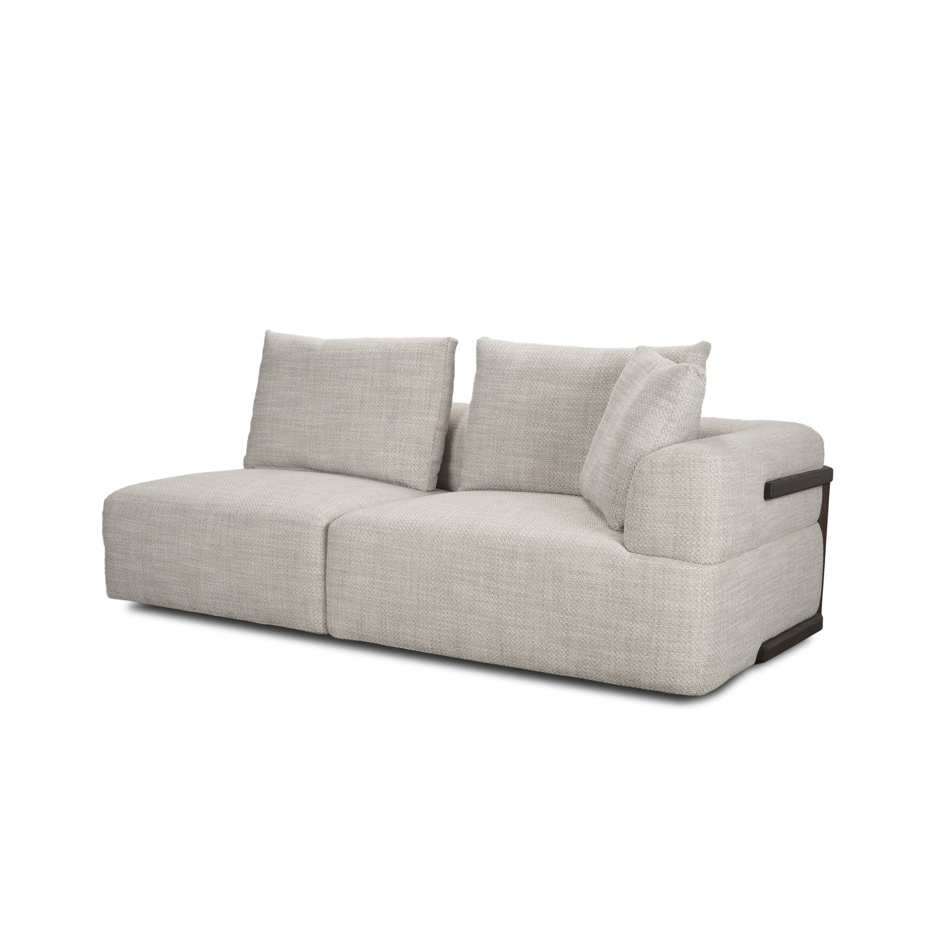 Warner Gray 3 Piece Sofa W Corner Piece Mercana Mer 71030 C 8