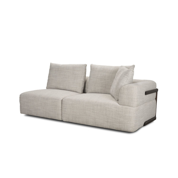 Warner Gray 3 Piece Sofa W Corner Piece Mercana Mer 71030 C 8