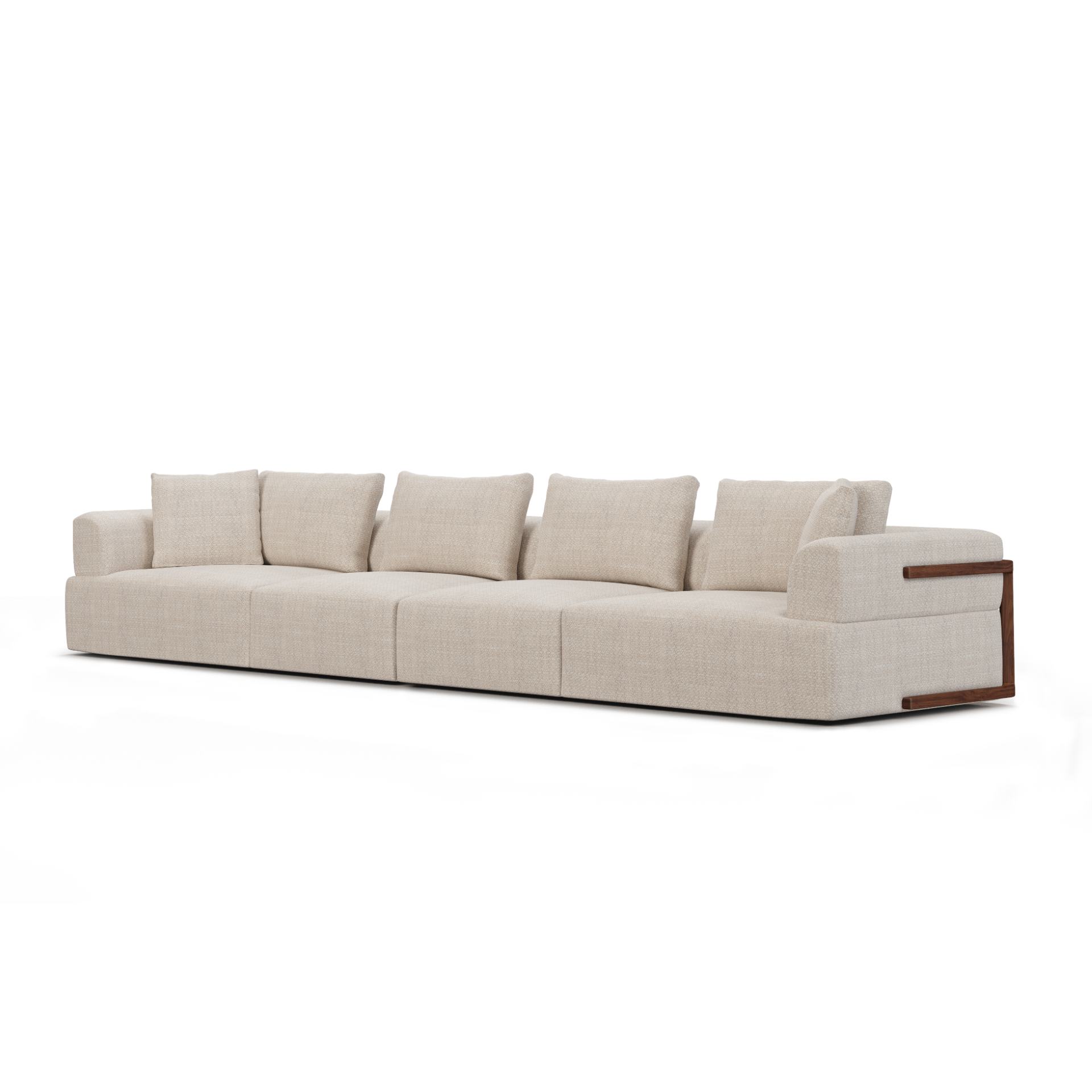 Warner Oatmeal 2 Piece Long Sofa Mercana Mer 71025 B 7