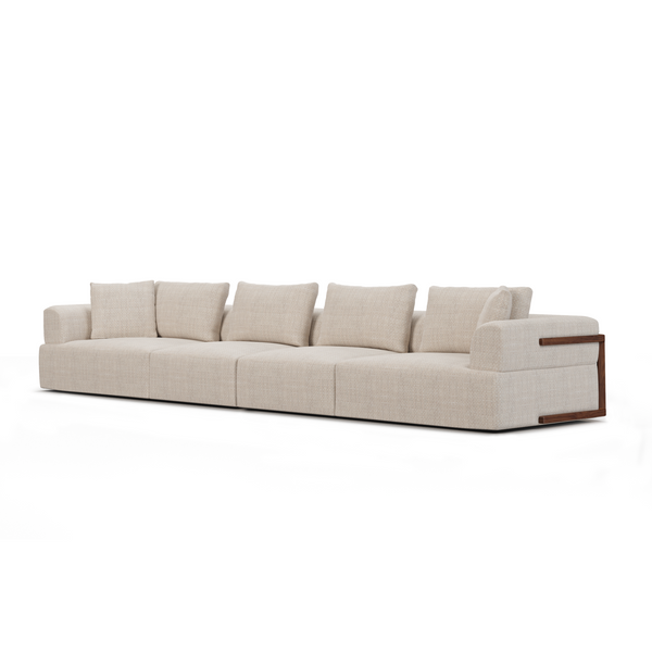 Warner Oatmeal 2 Piece Long Sofa Mercana Mer 71025 B 7