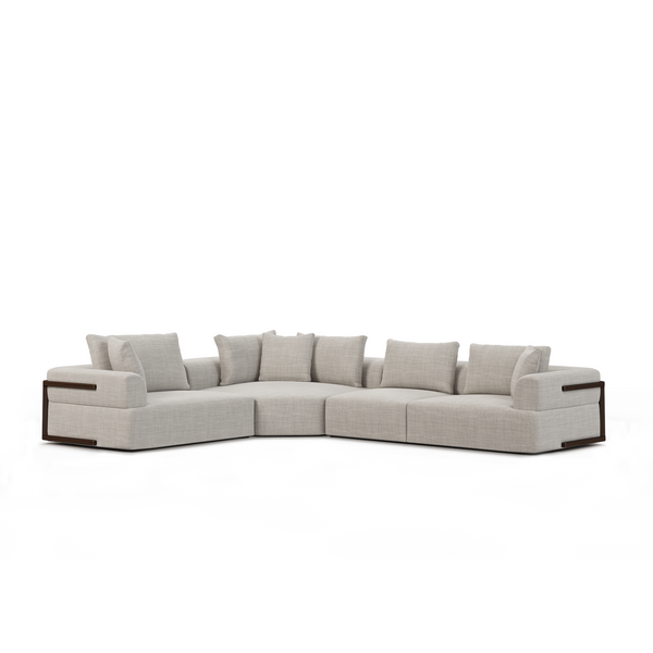Warner Gray 4 Piece Arm Sofa Mercana Mer 71030 D 2
