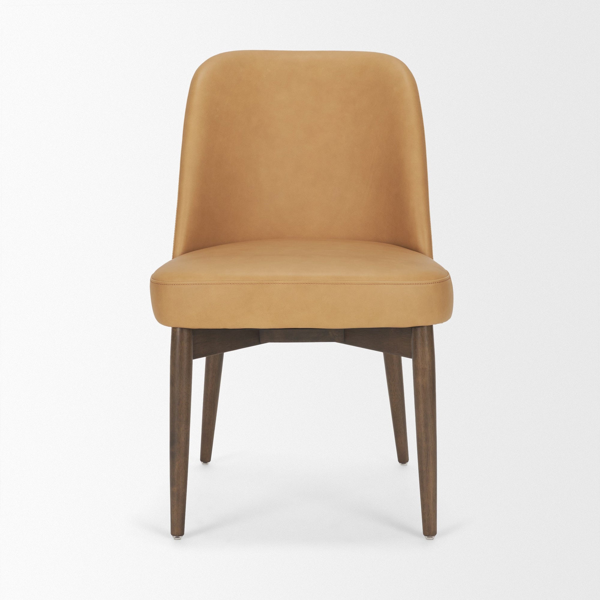 Abbie Curve Leather Dining Chair Mercana Mer 71248 2