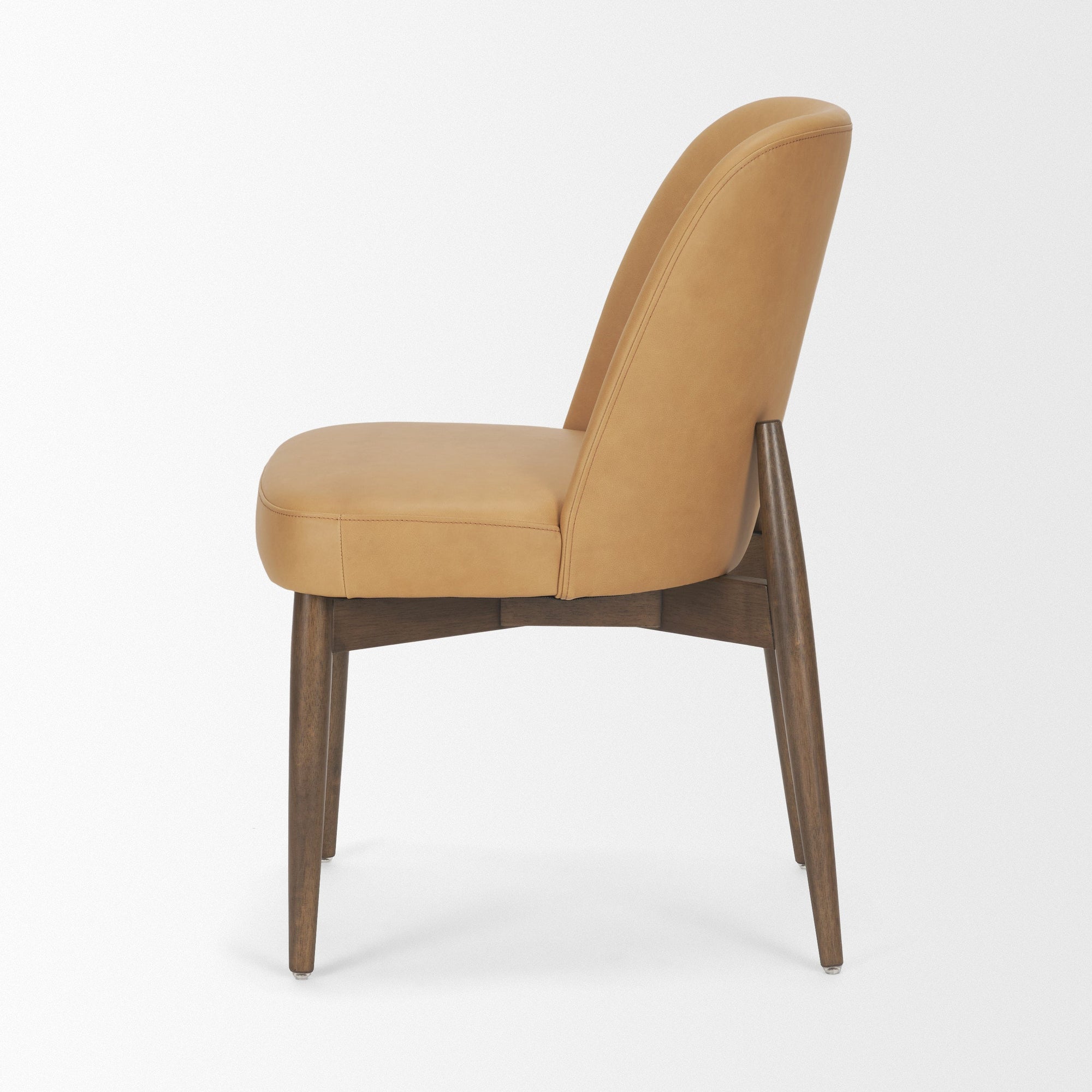 Abbie Curve Leather Dining Chair Mercana Mer 71248 3
