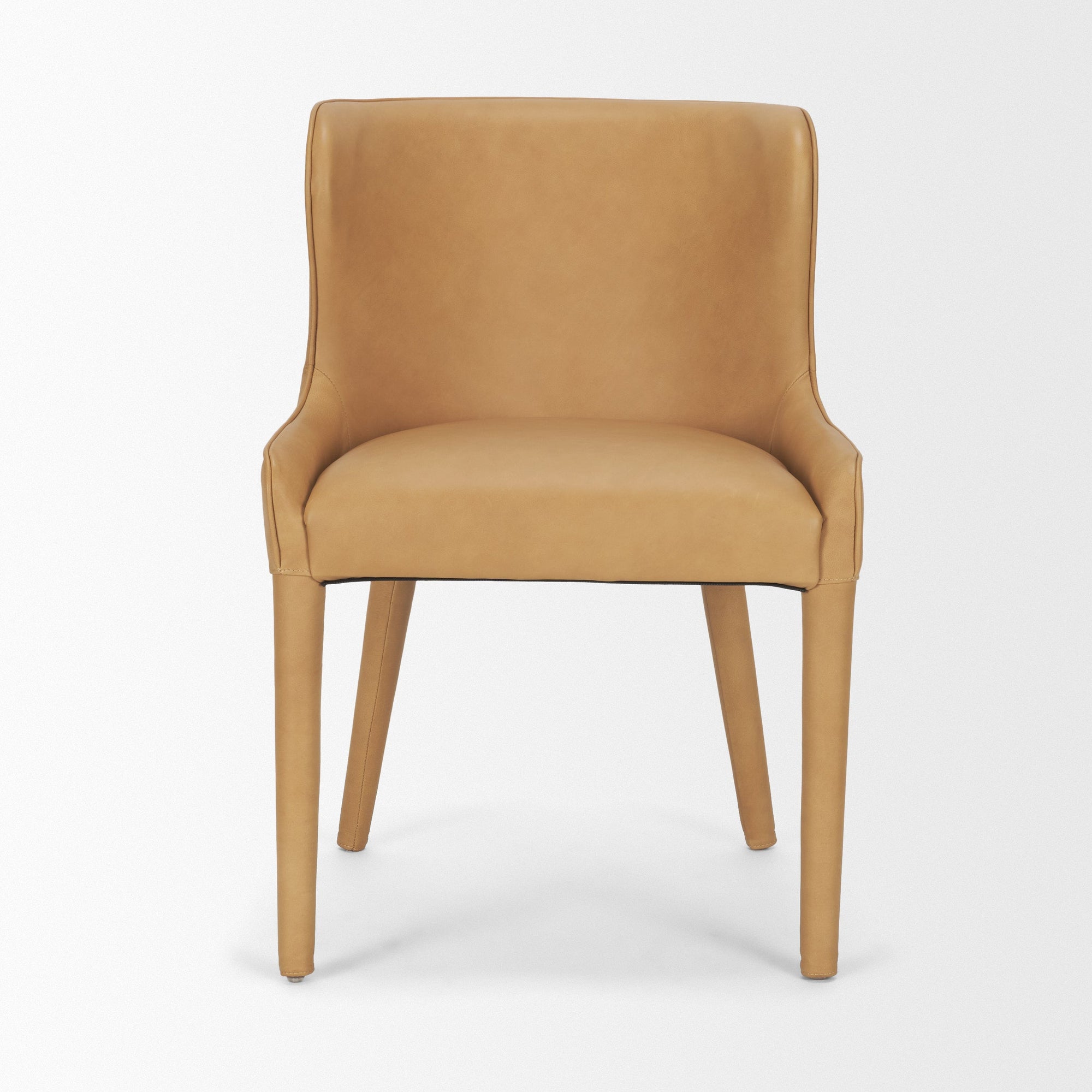 Nolan Slope Leather Dining Chair Mercana Mer 71253 2
