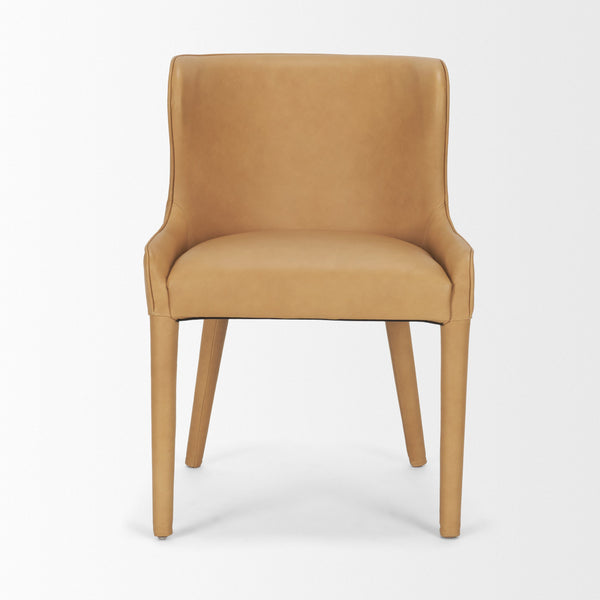 Nolan Slope Leather Dining Chair Mercana Mer 71253 2