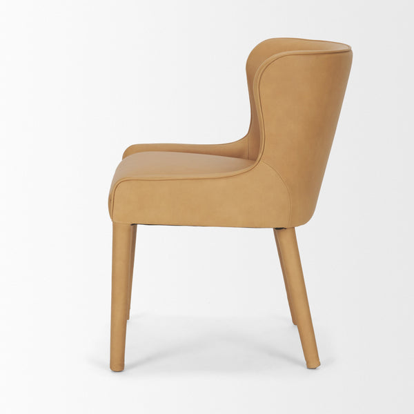 Nolan Slope Leather Dining Chair Mercana Mer 71253 3