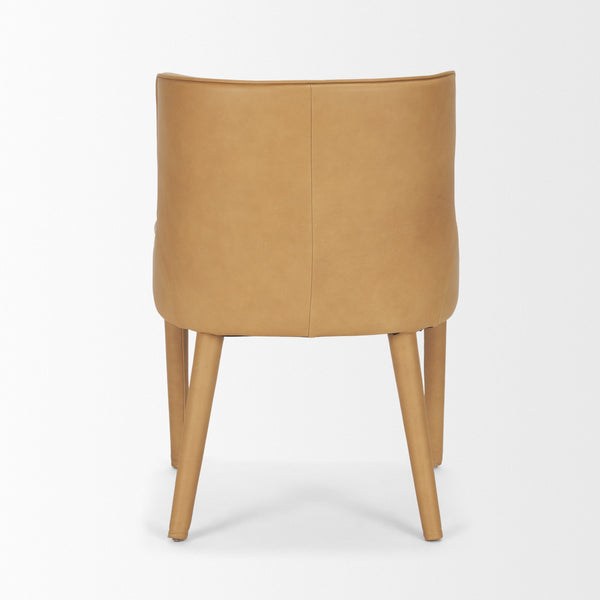 Nolan Slope Leather Dining Chair Mercana Mer 71253 4