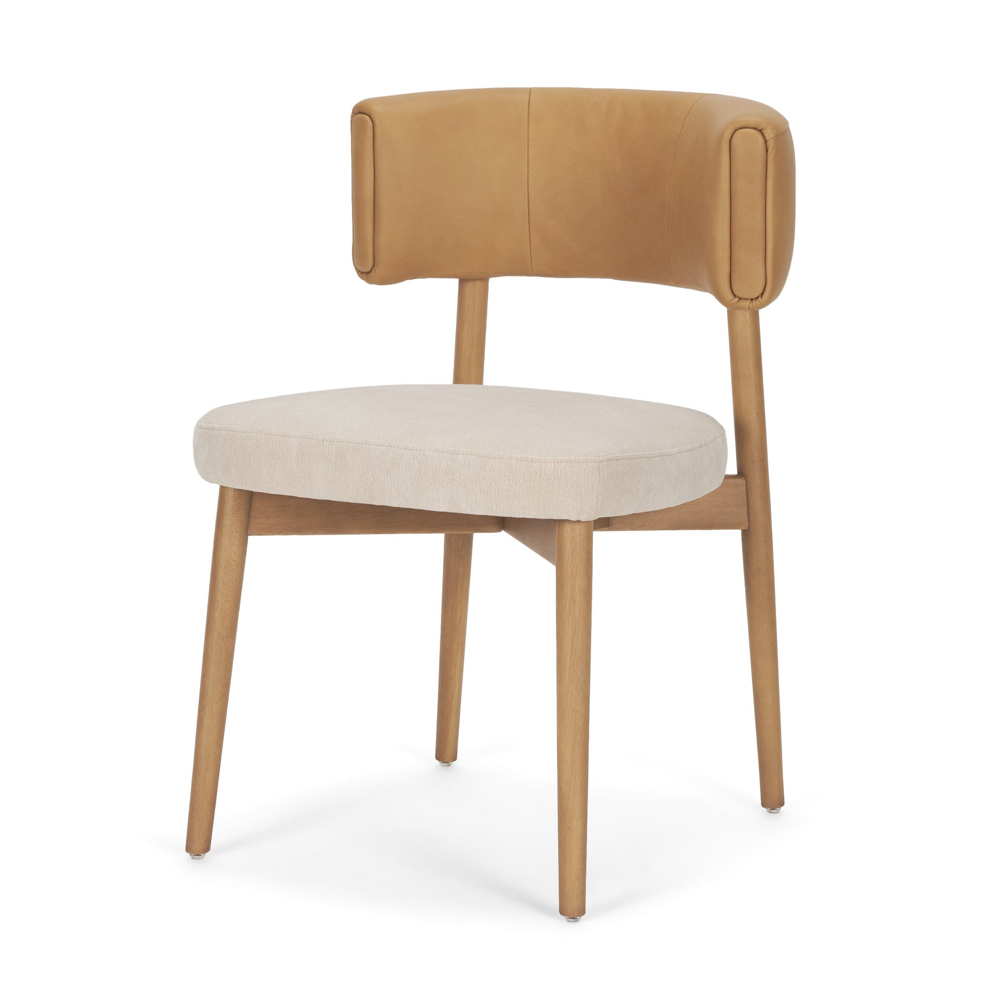 Motley Curve Leather Dining Chair Mercana Mer 71261 1