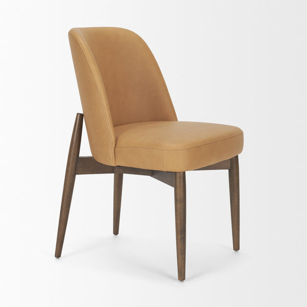 Abbie Curve Leather Dining Chair Mercana Mer 71248 6