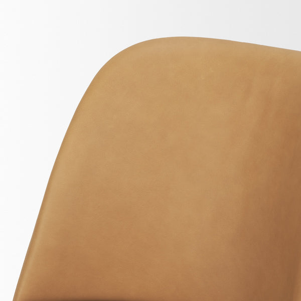Abbie Curve Leather Dining Chair Mercana Mer 71248 7