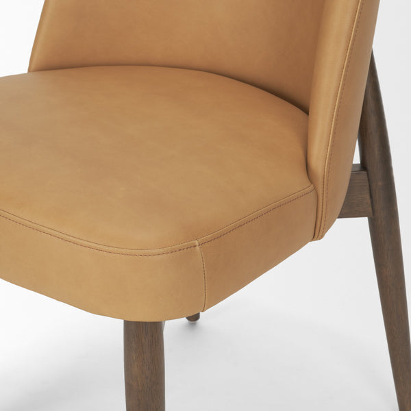 Abbie Curve Leather Dining Chair Mercana Mer 71248 8