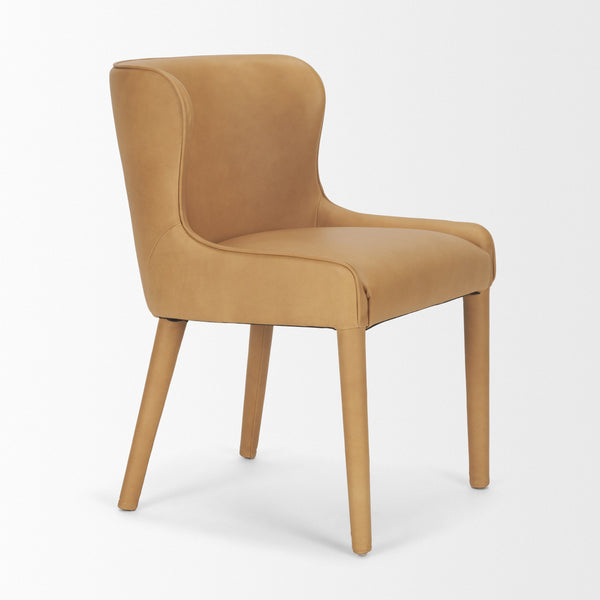 Nolan Slope Leather Dining Chair Mercana Mer 71253 6