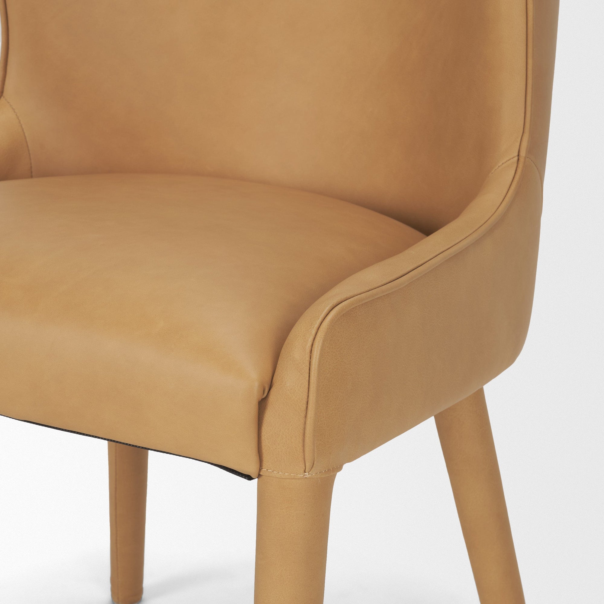Nolan Slope Leather Dining Chair Mercana Mer 71253 8