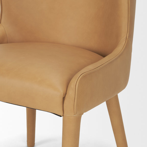 Nolan Slope Leather Dining Chair Mercana Mer 71253 8