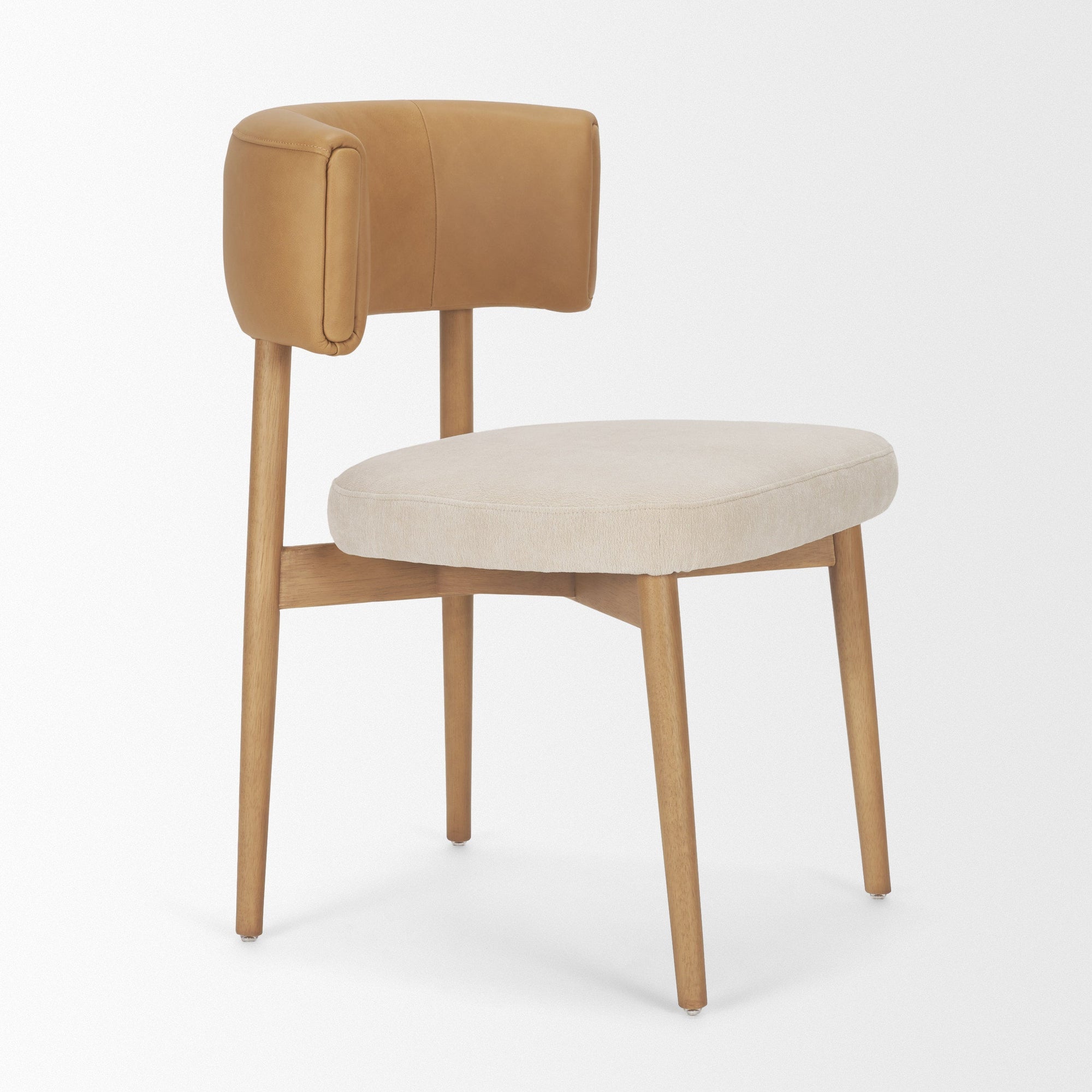 Motley Curve Leather Dining Chair Mercana Mer 71261 6