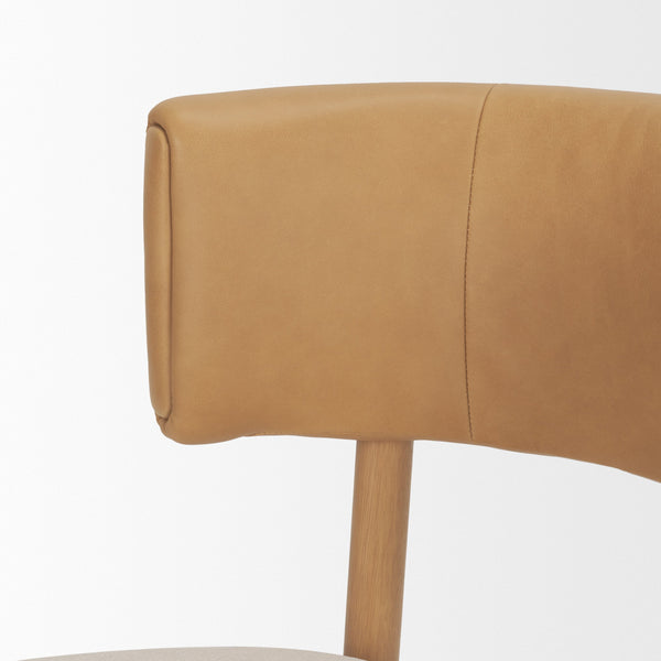 Motley Curve Leather Dining Chair Mercana Mer 71261 7