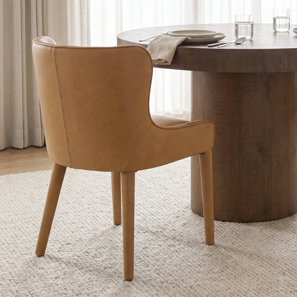 Nolan Slope Leather Dining Chair Mercana Mer 71253 10