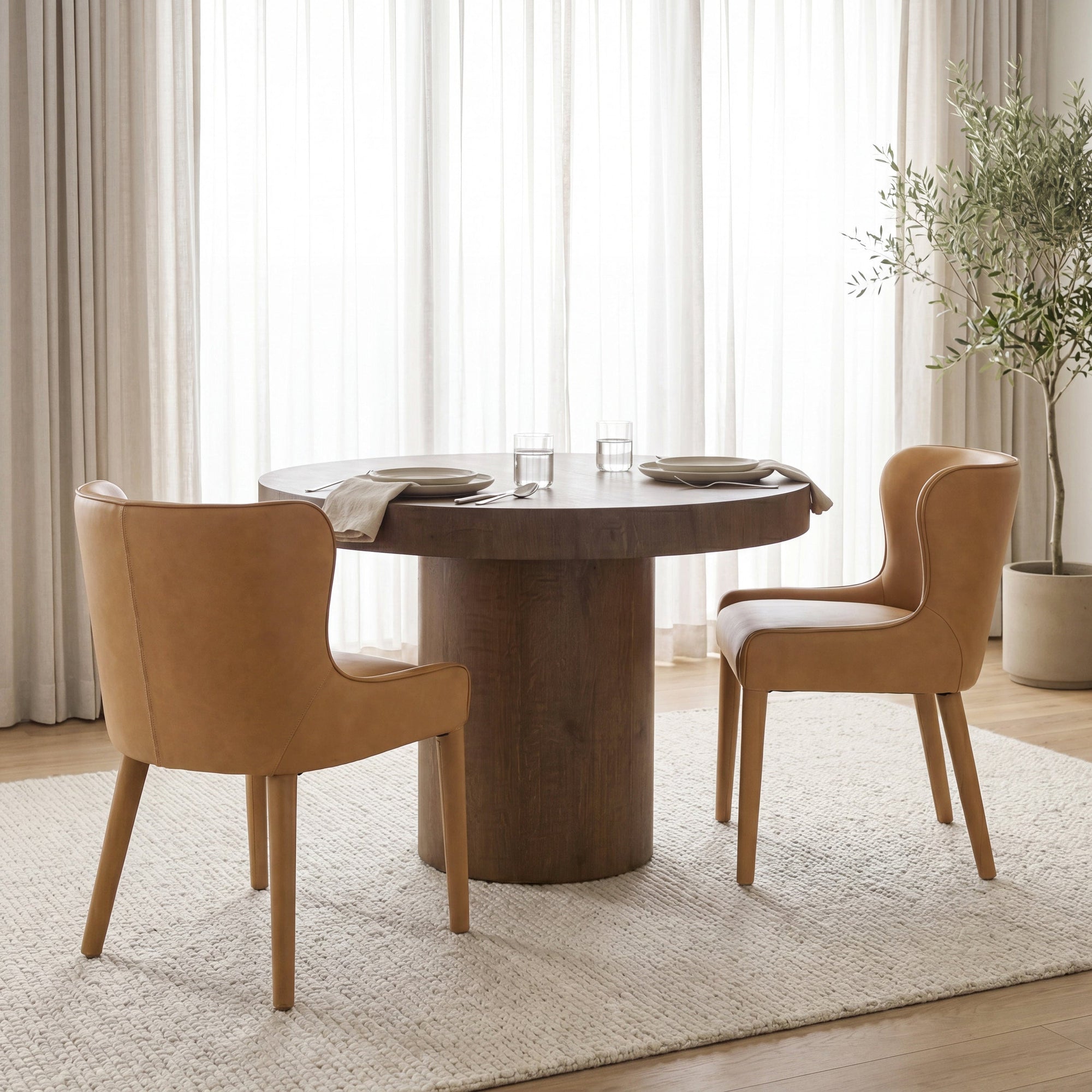 Nolan Slope Leather Dining Chair Mercana Mer 71253 11