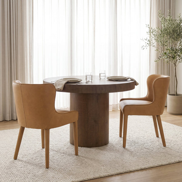 Nolan Slope Leather Dining Chair Mercana Mer 71253 11