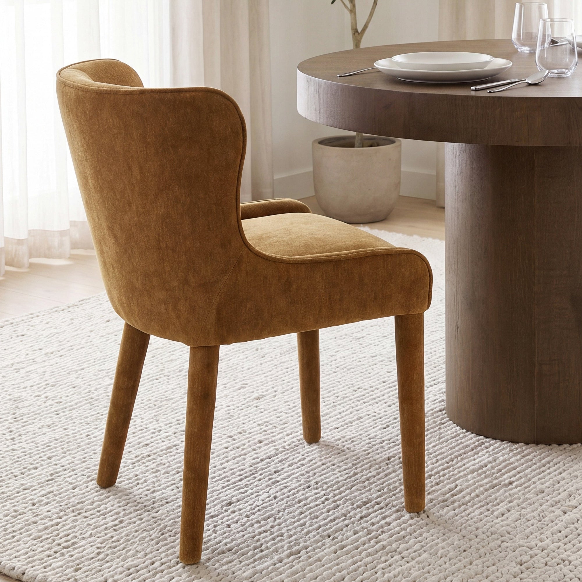 Nolan Slope Fabric Dining Chair Mercana Mer 71252 36