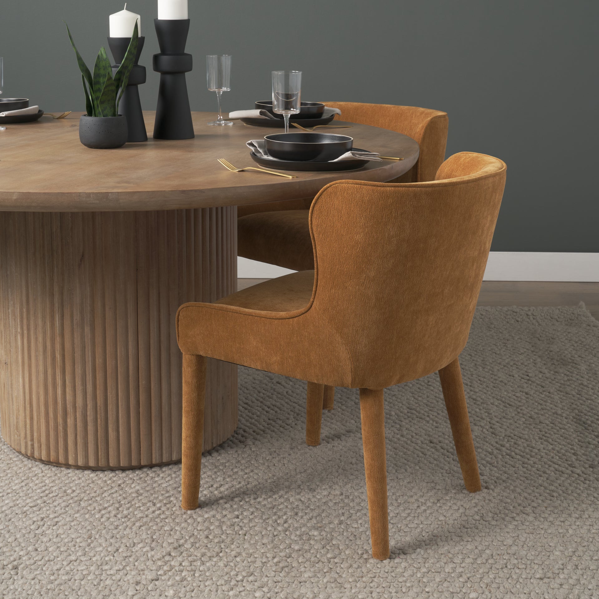 Nolan Slope Fabric Dining Chair Mercana Mer 71252 30