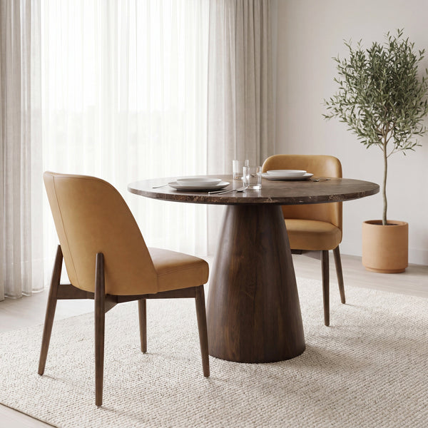 Abbie Curve Leather Dining Chair Mercana Mer 71248 11