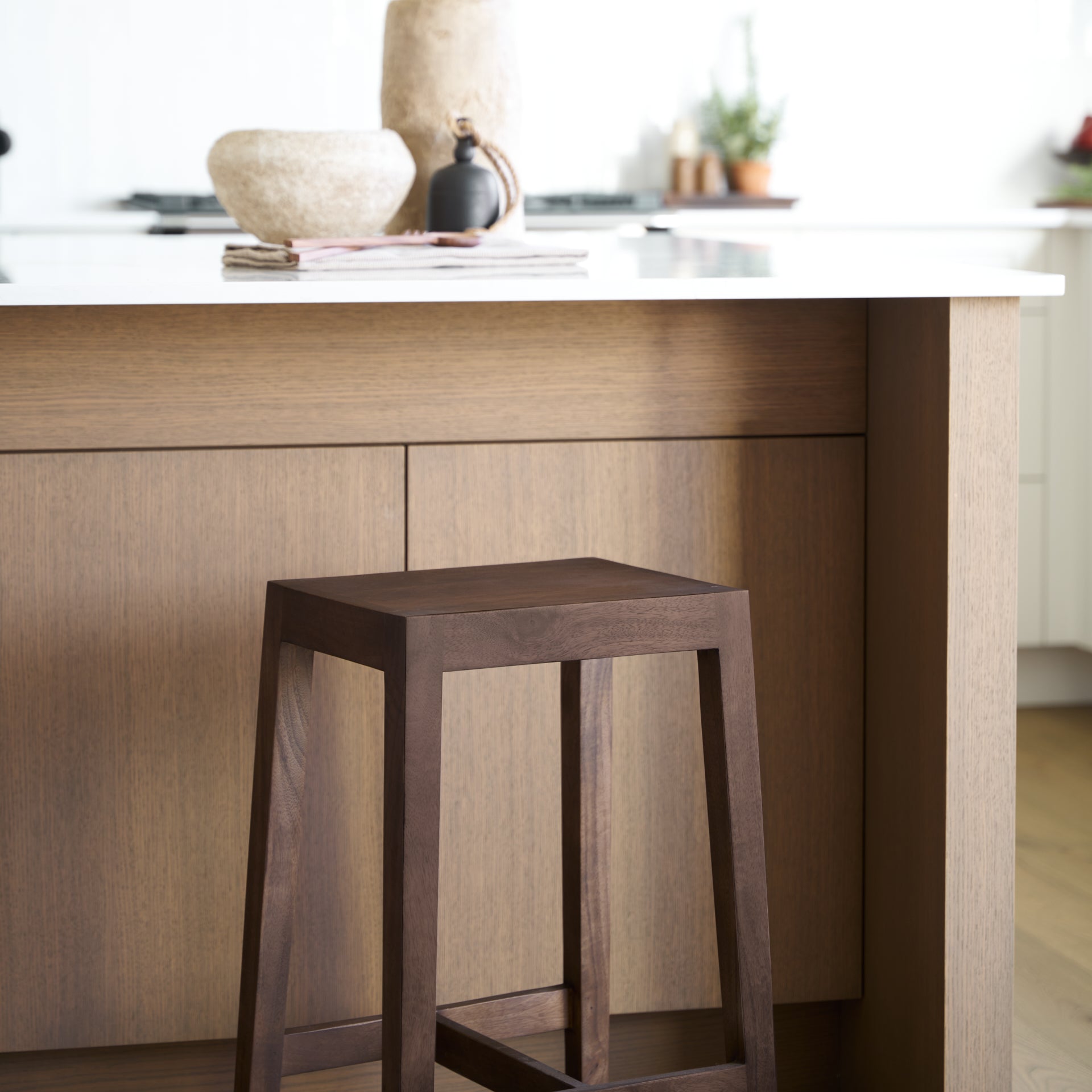 Colony Wood Seat Stool Mercana Mer 71133 35