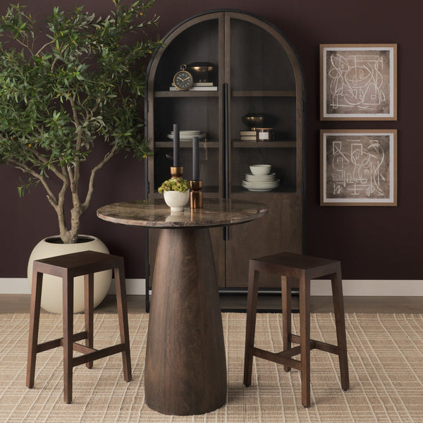 Colony Wood Seat Stool Mercana Mer 71133 37